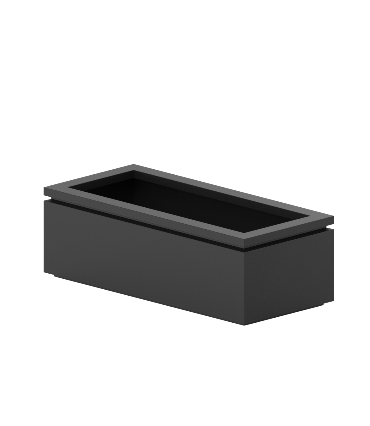 Planter obsidian 100x45 h33